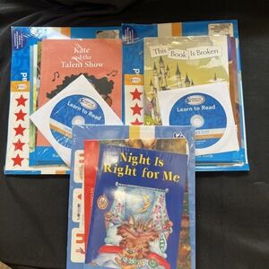 3 HOOKED ON PHONICS  Learn to Read Second Grade Level 1 And 2 Ages 7-8 Books DVD